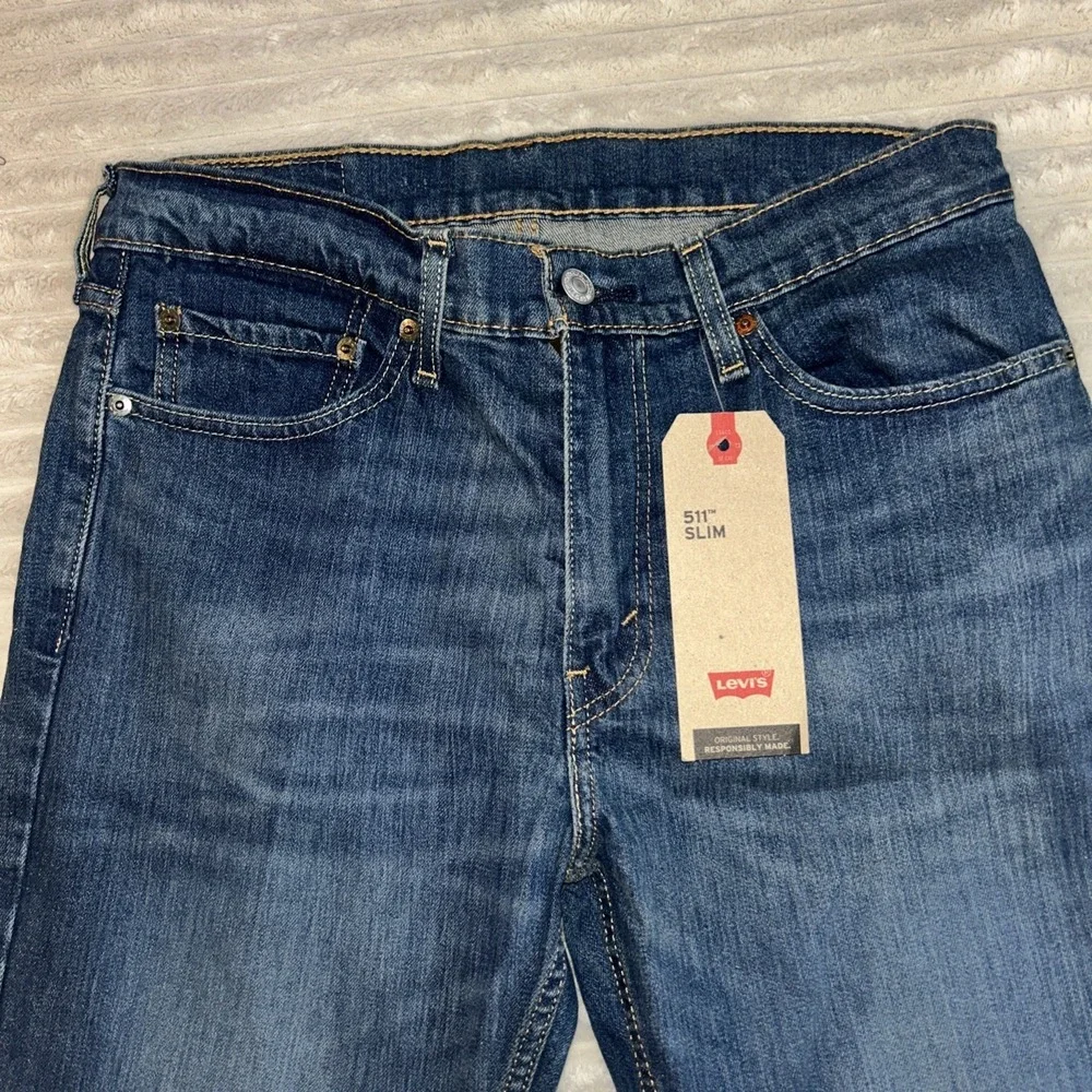 Levis 511 Slim Fit Jeans Color Throttle 1163 Size 32x30 Stretch